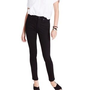 MADEWELL 9” High Rise Skinny Black Jeans Size 28